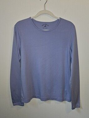 White Stag Tee Lilac Long Sleeve Shirt 100% Cotton Large